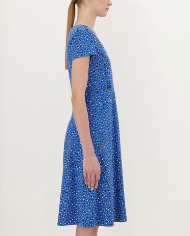  WEEKEND MAX MARA - Đầm midi tay ngắn cổ chữ V thanh lịch 