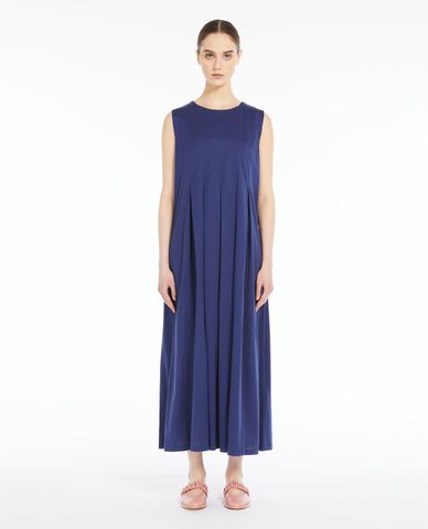  WEEKEND MAX MARA - Đầm xếp li midi sát nách cổ tròn Agiato 