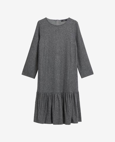  WEEKEND MAX MARA - Đầm midi phom suông đuôi cá Flannel Jersey 