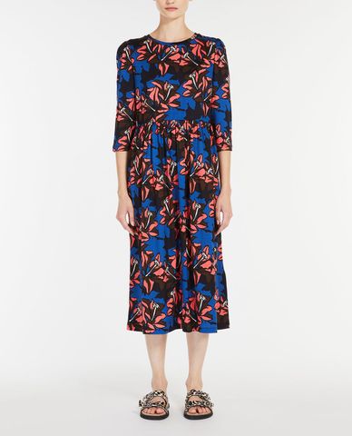  WEEKEND MAX MARA - Đầm midi cổ tròn tay lỡ phom suông Tremiti 