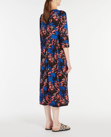  WEEKEND MAX MARA - Đầm midi cổ tròn tay lỡ phom suông Tremiti 