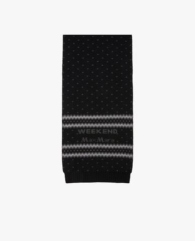  WEEKEND MAX MARA - Khăn choàng chữ nhật dệt kim Valdez 