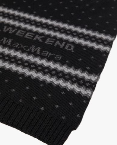  WEEKEND MAX MARA - Khăn choàng chữ nhật dệt kim Valdez 