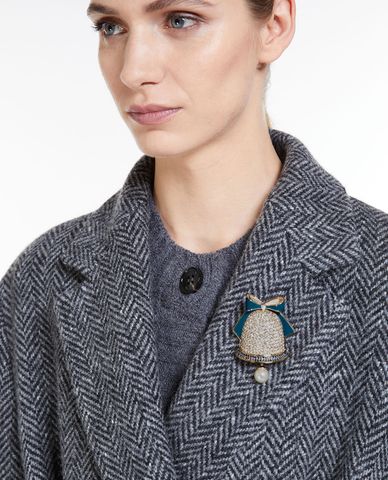  WEEKEND MAX MARA - Ghim cài áo nữ đính đá sang trọng Giuda 
