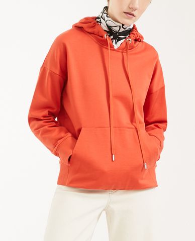  WEEKEND MAX MARA - Áo hoodie nữ tay dài phối mũ thời trang 