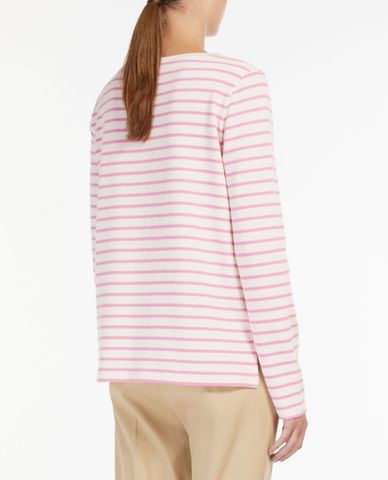  WEEKEND MAX MARA - Áo thun nữ cổ tròn tay dài Cotton Jersey 