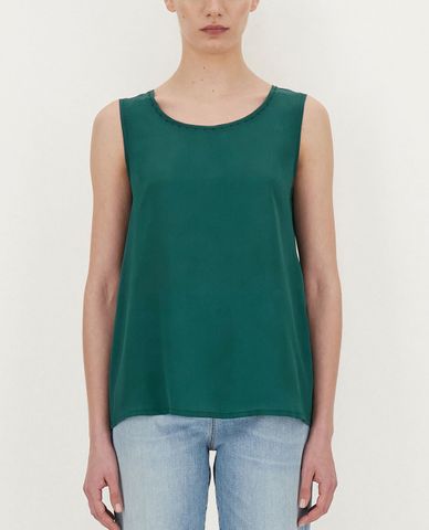  WEEKEND MAX MARA - Áo sát nách nữ phom suông Silk Crepe De Chine 