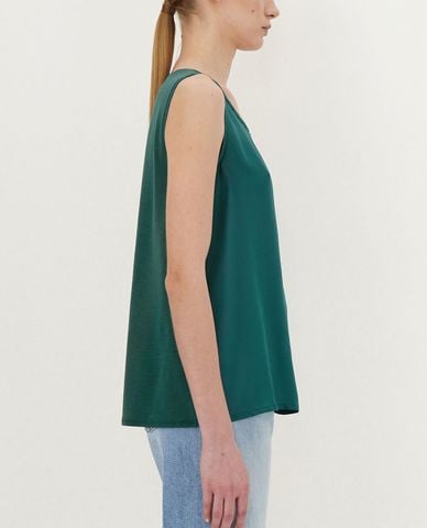  WEEKEND MAX MARA - Áo sát nách nữ phom suông Silk Crepe De Chine 