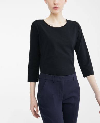  WEEKEND MAX MARA - Áo thun nữ phom suông tay lở thời trang 