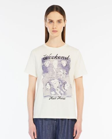  WEEKEND MAX MARA - Áo thun nữ cổ tròn tay ngắn Zirlo 