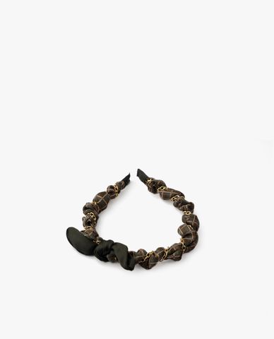  CECI - Băng đô cài tóc nữ bọc vải phối nơ nữ tính 