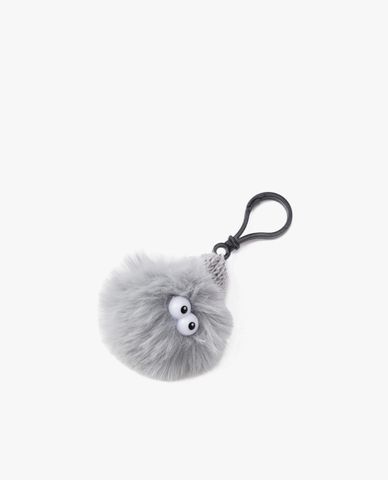  CECI - Móc khóa nữ hình thú bông phối lông vũ 