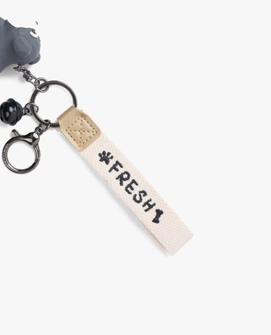  CECI - Móc khóa hình chú chó xám dễ thương 