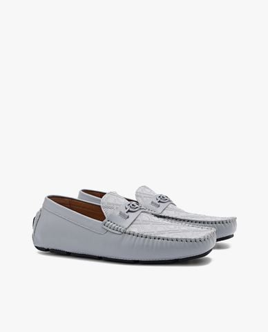  PEDRO - Giày lười nam mũi vuông Icon Leather Moccasins 