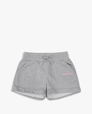  SKECHERS - Quần shorts thể thao nữ xoắn gấu thời trang 