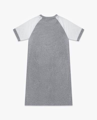  SKECHERS - Đầm mini cổ tròn ngắn tay phom suông thời trang 