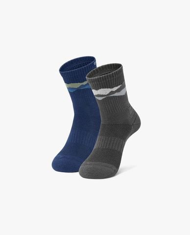  SKECHERS - Set 2 đôi vớ nam cổ cao thời trang 