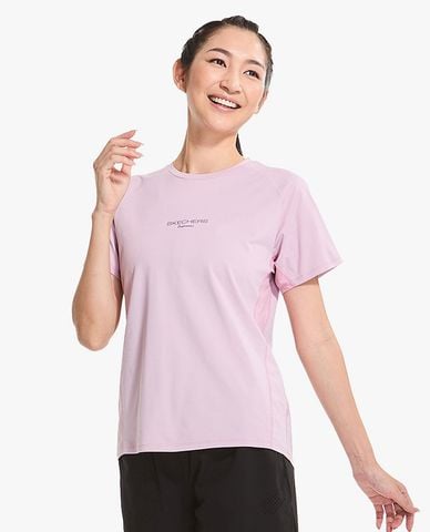  SKECHERS - Áo thun thể thao nữ tay ngắn Performance 