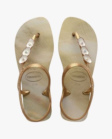  HAVAIANAS - Giày sandals nữ đế bệt Flash Urban Atlantis Swarovski 