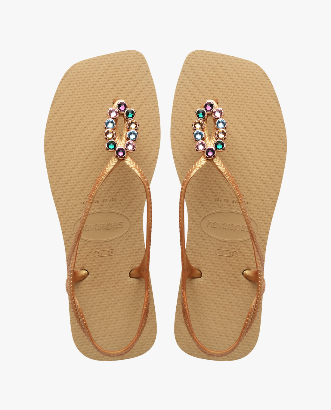 HAVAIANAS - Giày sandals nữ đế bệt Luna Square Luxu