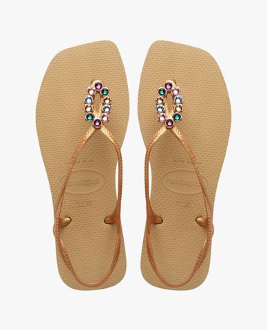  HAVAIANAS - Giày sandals nữ đế bệt Luna Square Luxu 