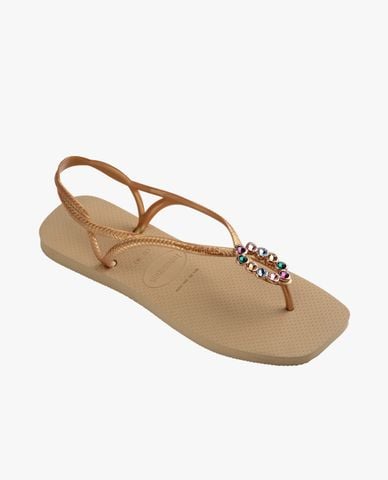  HAVAIANAS - Giày sandals nữ đế bệt Luna Square Luxu 