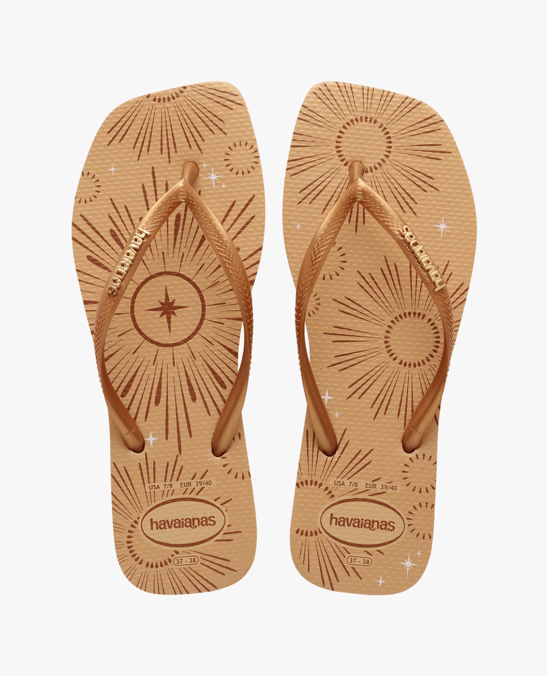 HAVAIANAS - Dép kẹp nữ Slim Square Metallic Part