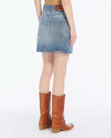  WEEKEND MAX MARA - Chân váy chữ A mini phối họa tiết hoa vintage Apice 