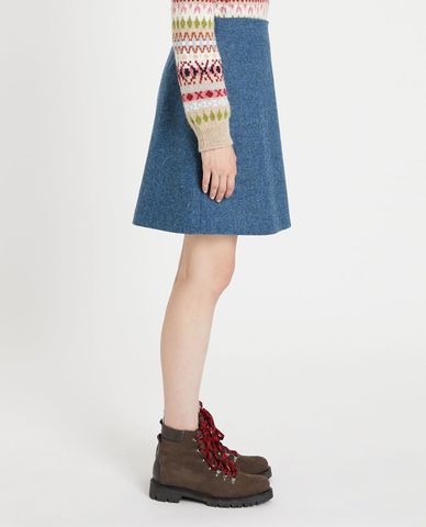  WEEKEND MAX MARA - Chân váy lưng cao mini Harris Tweed® 