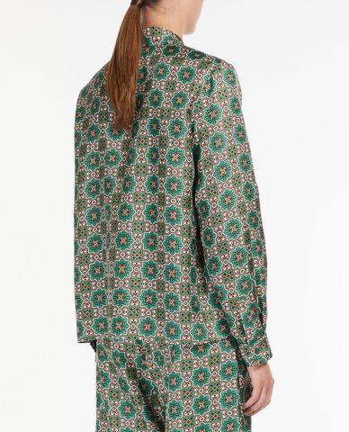  WEEKEND MAX MARA - Áo sơ mi nữ tay dài thanh lịch Silk Twill 