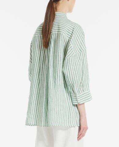  WEEKEND MAX MARA - Áo sơ mi nữ tay lỡ kẻ sọc Nebula 