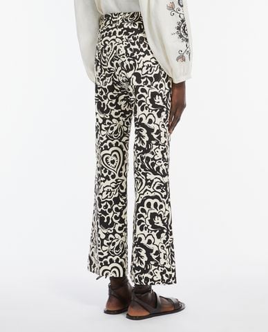  WEEKEND MAX MARA - Quần nữ ống loe phối họa tiết Cadmio 