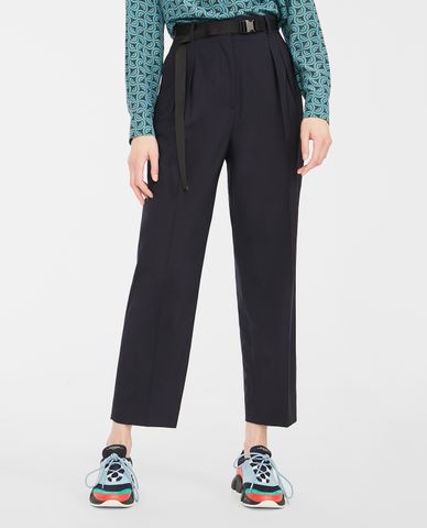  WEEKEND MAX MARA - Quần kiểu nữ xếp li phom suông hiện đại Orione 