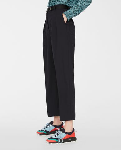  WEEKEND MAX MARA - Quần kiểu nữ xếp li phom suông hiện đại Orione 