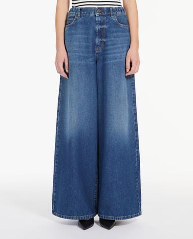  WEEKEND MAX MARA - Quần jeans nữ ống rộng Abitata 