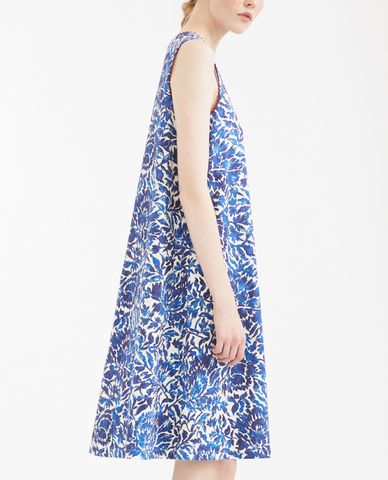  WEEKEND MAX MARA - Đầm mini cổ tròn sát nách trẻ trung Cotton Pique 