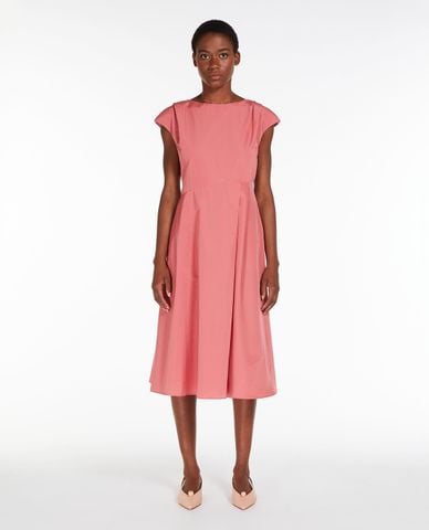  WEEKEND MAX MARA - Đầm xếp li midi tay ngắn cổ tròn Erik 