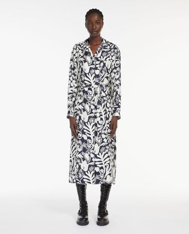  WEEKEND MAX MARA - Đầm sơ mi cổ bẻ tay dài midi Gaia 