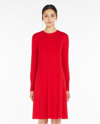  WEEKEND MAX MARA - Đầm dệt kim mini cổ tròn tay dài Uscio 