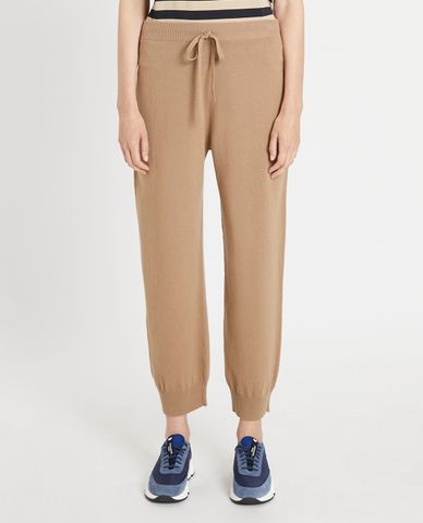  WEEKEND MAX MARA - Quần jogger nữ lưng thun Wool Yarn 