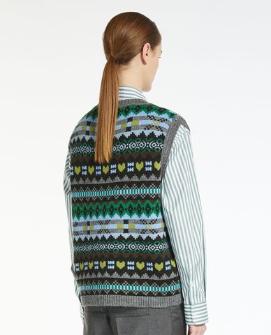  WEEKEND MAX MARA - Áo khoác gilet nữ cổ tròn Sughero 