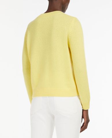  WEEKEND MAX MARA - Áo dệt kim nữ cổ tròn tay dài Cashmere 