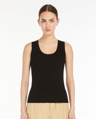  WEEKEND MAX MARA - Áo sát nách cổ tròn phom ôm Ceylon 