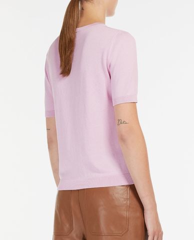  WEEKEND MAX MARA - Áo sweater nữ tay ngắn cổ tròn Batun 