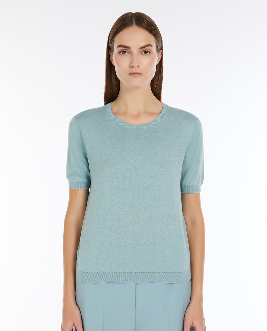 WEEKEND MAX MARA - Áo thun nữ cổ tròn tay ngắn Zibetto