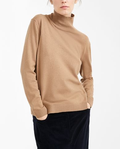  WEEKEND MAX MARA - Áo len nữ cổ lọ tay dài phom suông 