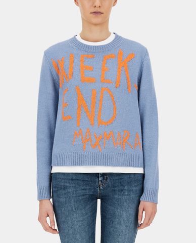  WEEKEND MAX MARA - Áo len nữ dài tay phom suông Wool And Alpaca 