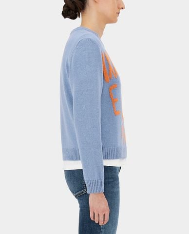  WEEKEND MAX MARA - Áo len nữ dài tay phom suông Wool And Alpaca 