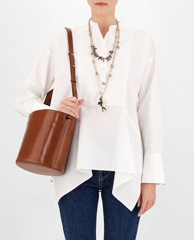  WEEKEND MAX MARA - Túi đeo vai chữ nhật phối dây rút thời trang 