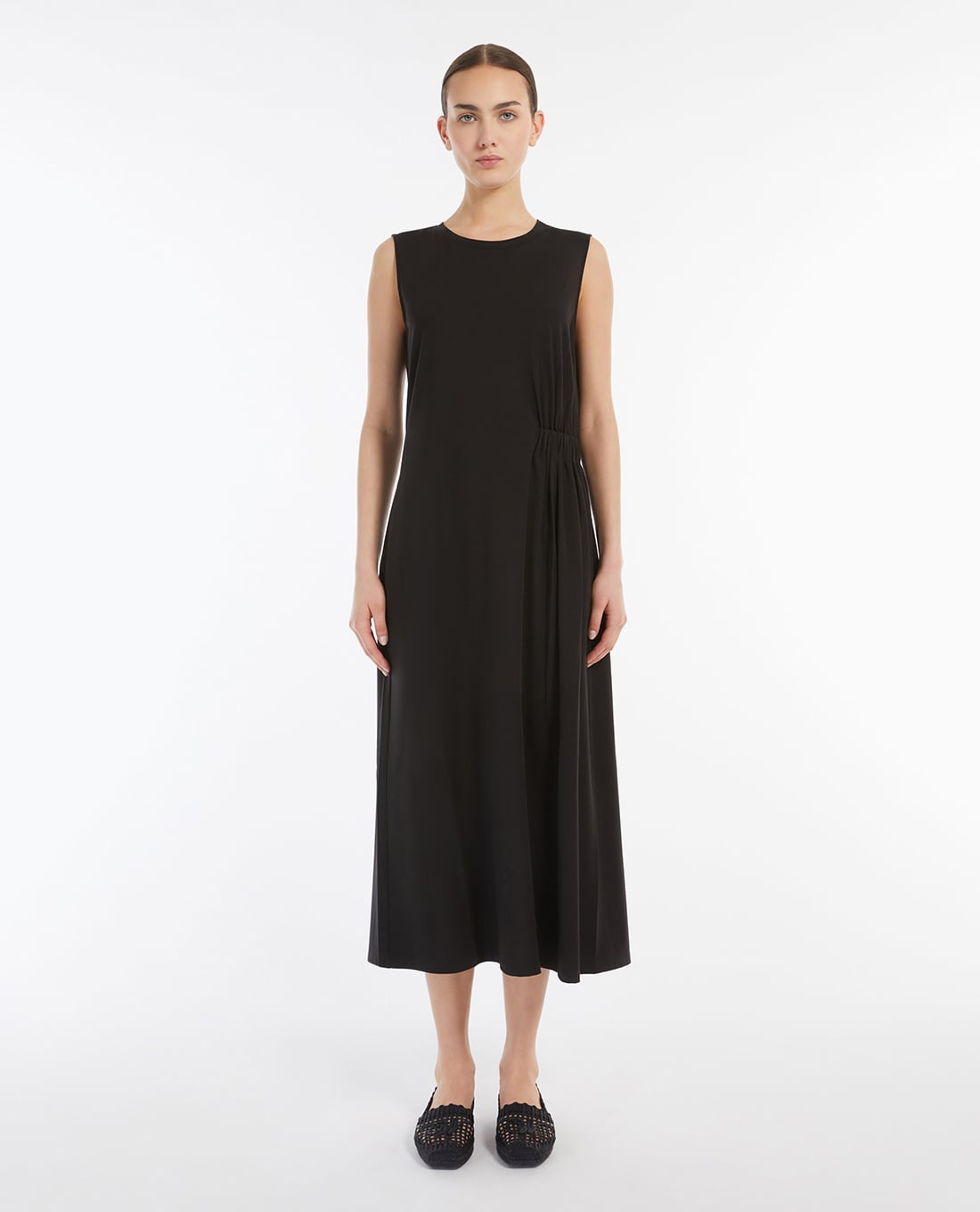 WEEKEND MAX MARA - Đầm sát nách midi phom suông Tenebre